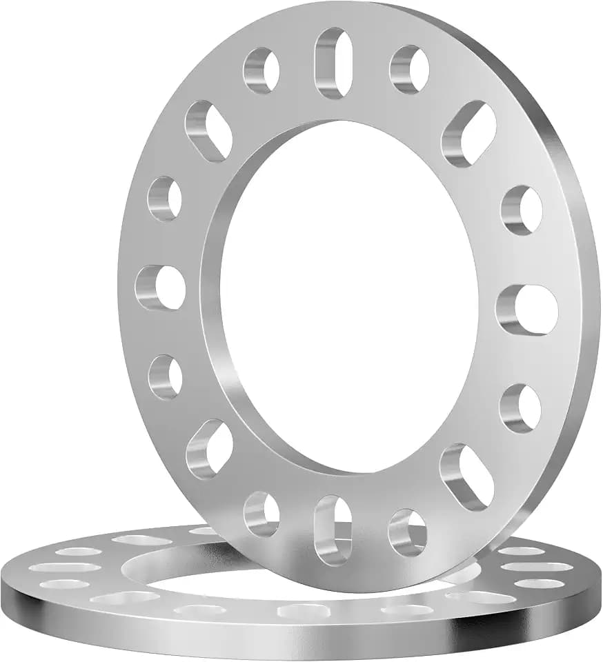 2PCS 8 Lug Wheel Spacers 1/2 Inch (12mm) Thick, 8x6.5 8x165.1 8x170 8x180 Die Cast Aluminum Wheel Spacers, Compatible with F250 E350 Ram 2500 3500 Express 3500 K3500 Silverado Suburban