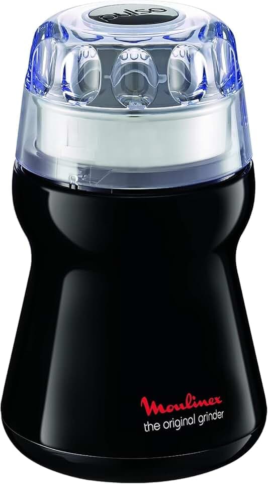 Moulinex ar110830 Universalmühle, für Kaffee/Gewürze/Nüsse, Schwarz, für alle Arten von Getreide, 180 W