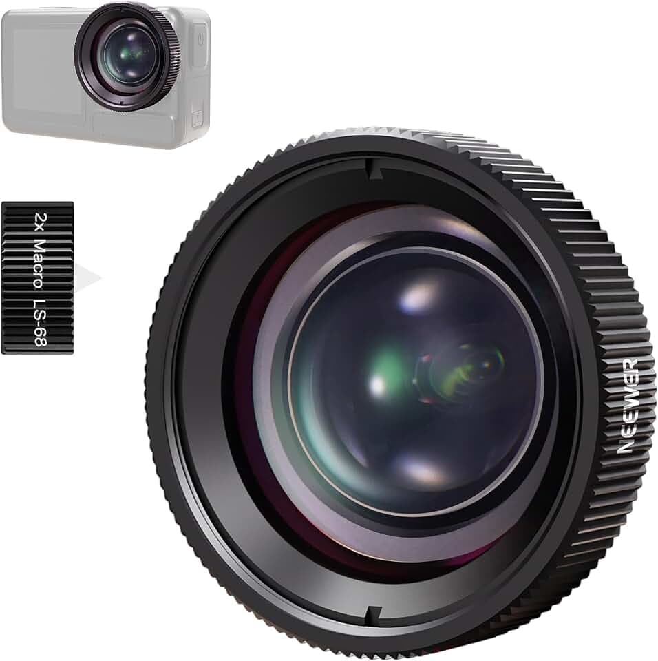 NEEWER Makroobjektiv kompatibel mit DJI Osmo Nano/Action 5 Pro/Action 4