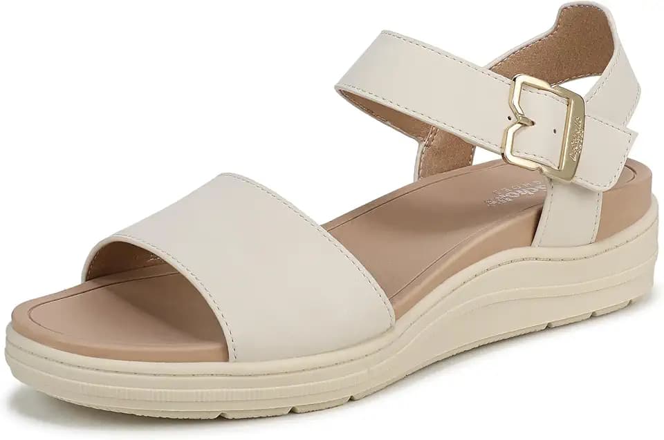 Dr. Scholl's Shoes Women's Time Off Sky Sandals, Comfortable Travel Sandals