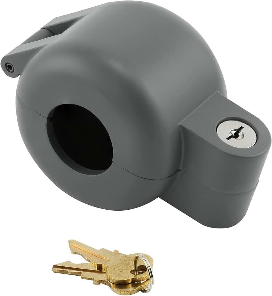 PRIME-LINE Door Knob Lock-Out Device, Keyed Alike, Diecast, Gray (1 Set)