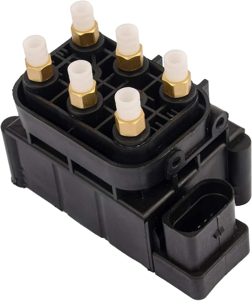 Bisenya Luftfahrwerk Ventilblock Ventileinheit 4F0616013 kompatibel mit A6 S6 4F 4B C5 C6 4Z7616013 Ventil Druckluftanlage 10-Polig