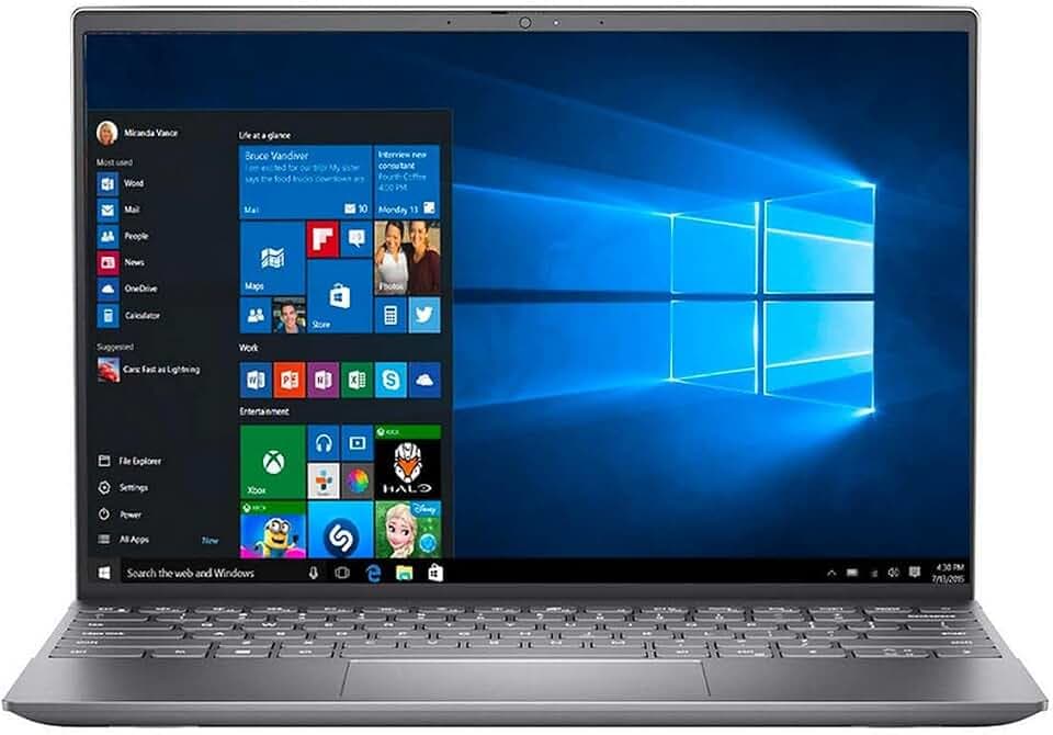 Dell Inspiron 13 5310, 13.3 inch QHD (Quad High Definition) Non-Touch Laptop, Slim and Light Laptop - Intel Core i7 Evo, 16GB LPDDR4x RAM, 512GB SSD, Windows 10 - Platinum Silver (Latest Model)