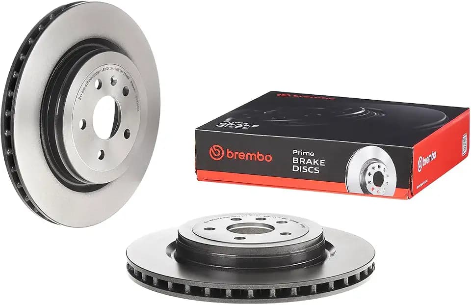 Brembo 09.N266.21 UV Coated Pillar Vented Brake Rotor TESLA OE# 6006431