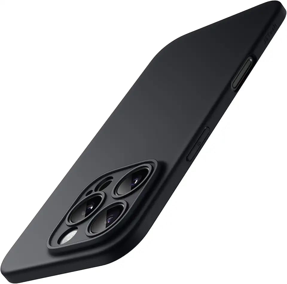 JETech Slim Case for iPhone 16 Pro, Black Titanium
