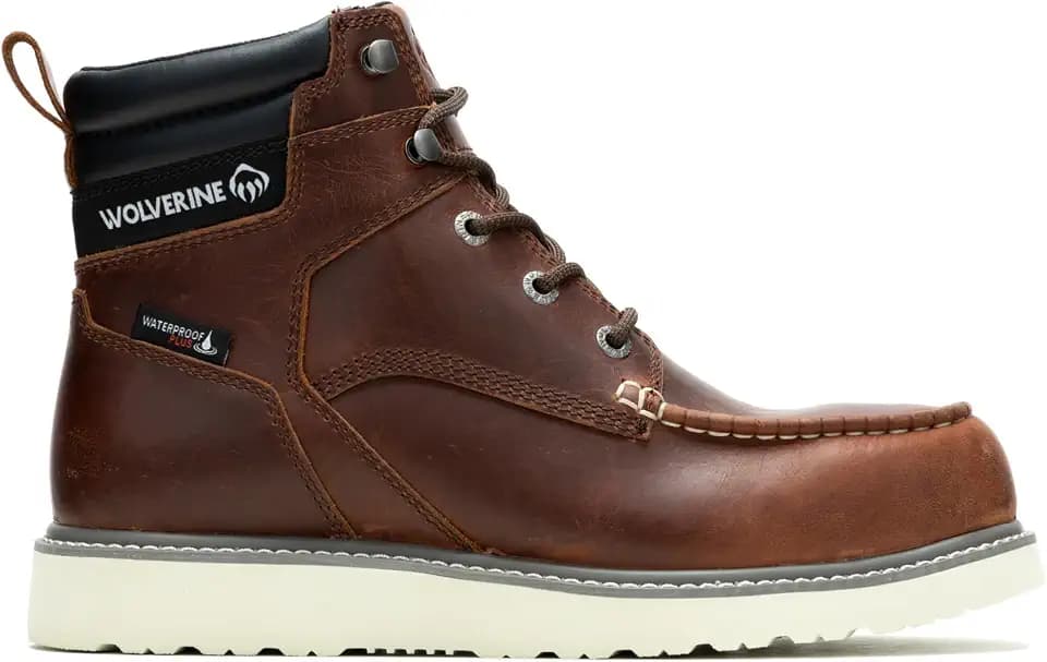 Wolverine Men's Trade Wedge 6" Moc Toe Construction Boot