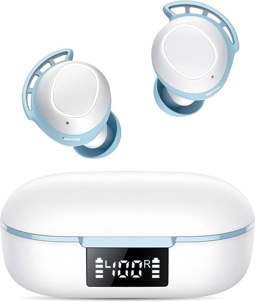 Kopfhörer Kabellos Bluetooth 5.3 mit Mikrofon,In Ear Kopfhörer Bluetooth 60H Tiefer Bass,2025 Neue Kabellose Kopfhörer,USB-C