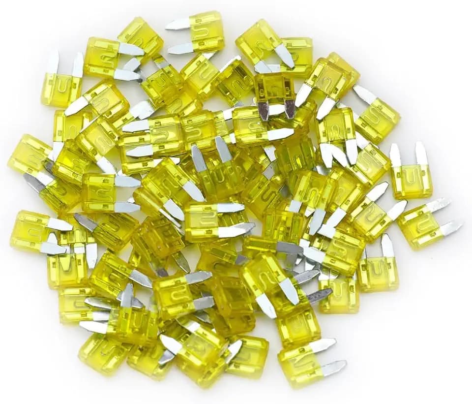 160 Pcs 20Amp Mini Fuse, 20 A Mini Car Blade Automotive Fuses for Car RV Truck SUV Motorcycle Boat