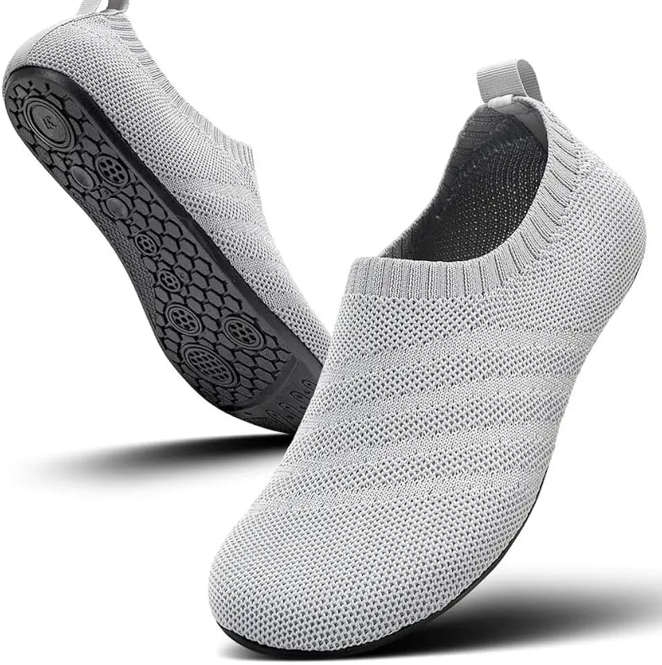 Sosenfer Hausschuhe Damen Herren Leichte hüttenschuhe rutschfest Flache Pantoffeln Home Cozy Slippers Unisex-HUIQIAN-45