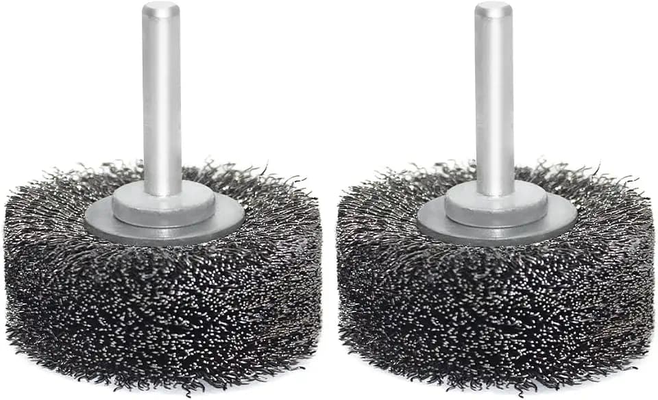 Wire Wheel Brush 2x7/8in for Drill，Carbon Steel Wire Brushes-2pcs