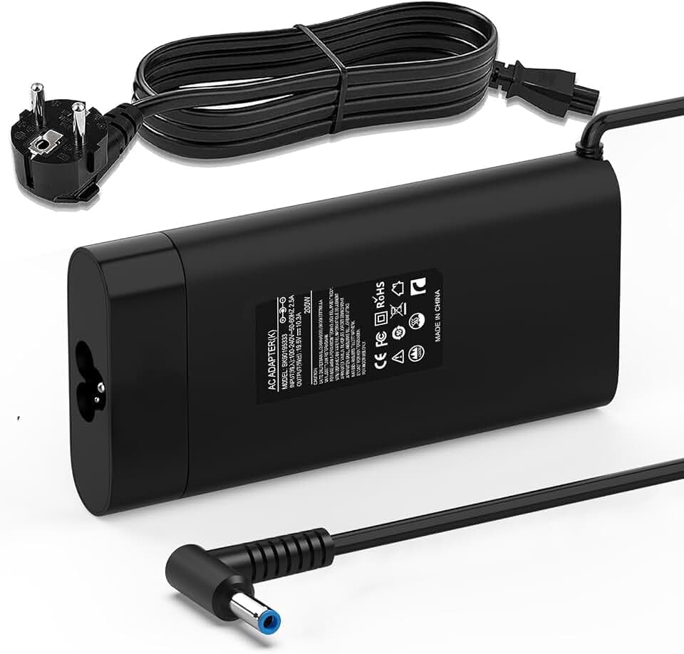 200W Laptop Ladekabel Netzteil Kompatibel für HP Ladegerät 4,5 x 3,0 mm