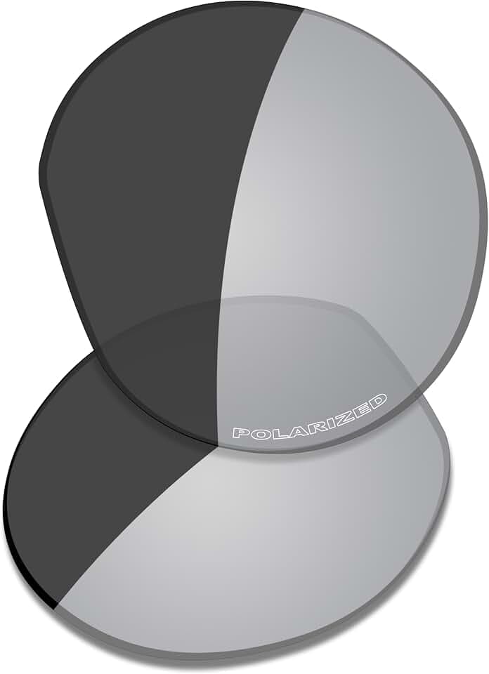 SAUCER Premium Replacement Lenses for Oakley Meta HSTN OW8002 51mm | UV400 Protection, Anti-Scratch, Precise Fit & Enhanced Clarity Smart Glasses High Definition - Grey Photochromic Polarized