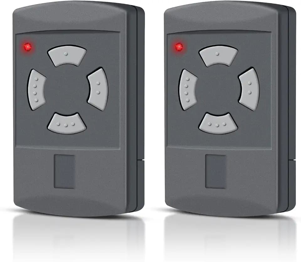 Ersatz Hörmann Handsender HSM4-40, 40,685MHz Garagentor Fernbedienung Kompatibel mit Hörmann HSM2-40, HS2-40, HS4-40, HSE2-40, HSE4-40, Graue Taste 4 Kanäle, 2 Stücke
