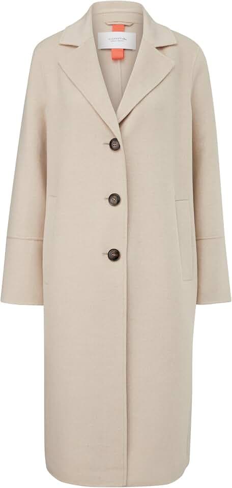 Comma Damen 2141680 Wollmantel