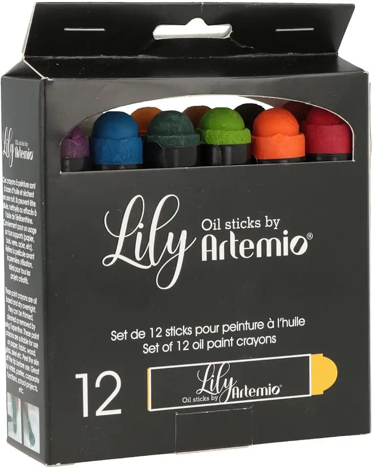 Artemio Set mit 12 Sticks für Ölmalerei Lily' Primär