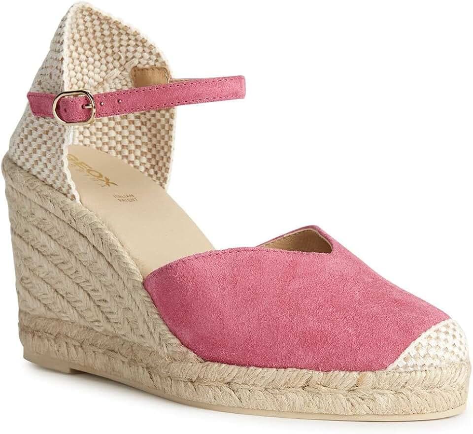 Geox Mädchen D Gelsa Espadrille Wedge Sandal