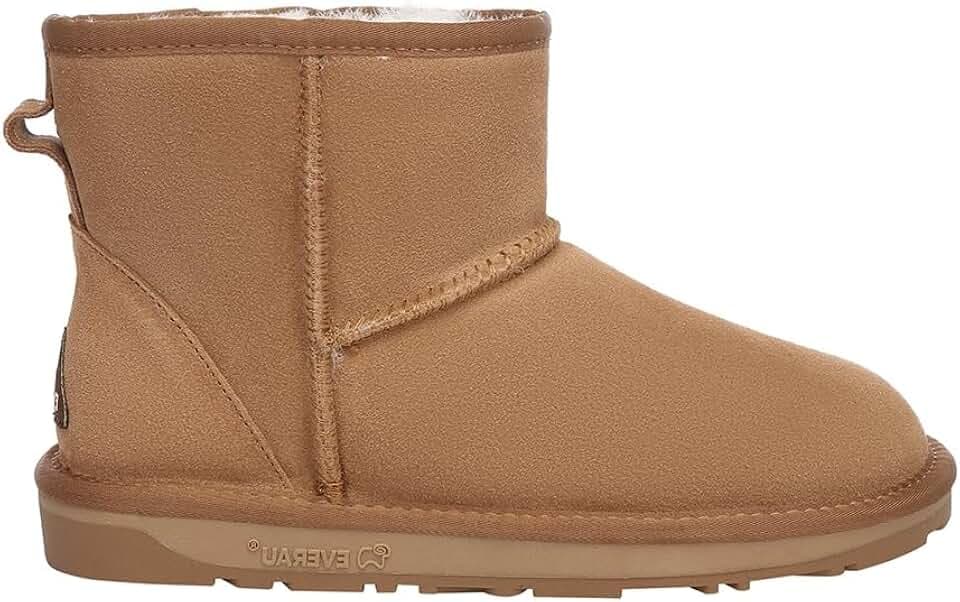 EVERAU Klassische Mini-Stiefel für Damen - Emu