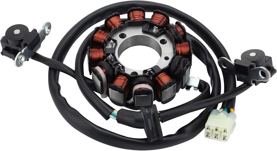 GOOFIT 12Pole Motorrad Generator Stator Spule Ersatz für CRF450R CRF 450R 2009