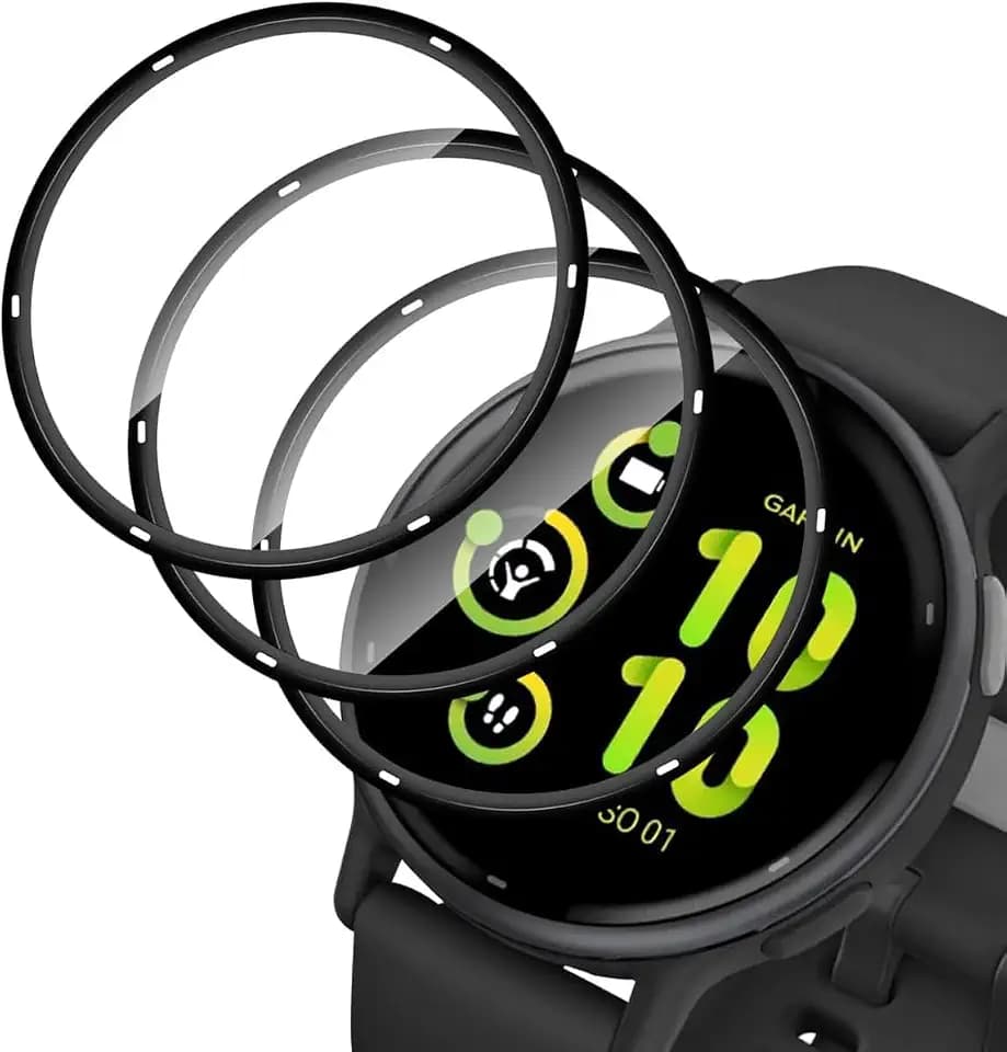 Displayschutz für Garmin Vivoactive 5 Schutzfolie, [3 Stück] [Flexible] Soft HD Displayschutzfolie, Blasenfrei Anti-Kratzen, Hochauflösende TPU Weich Schutz Folie