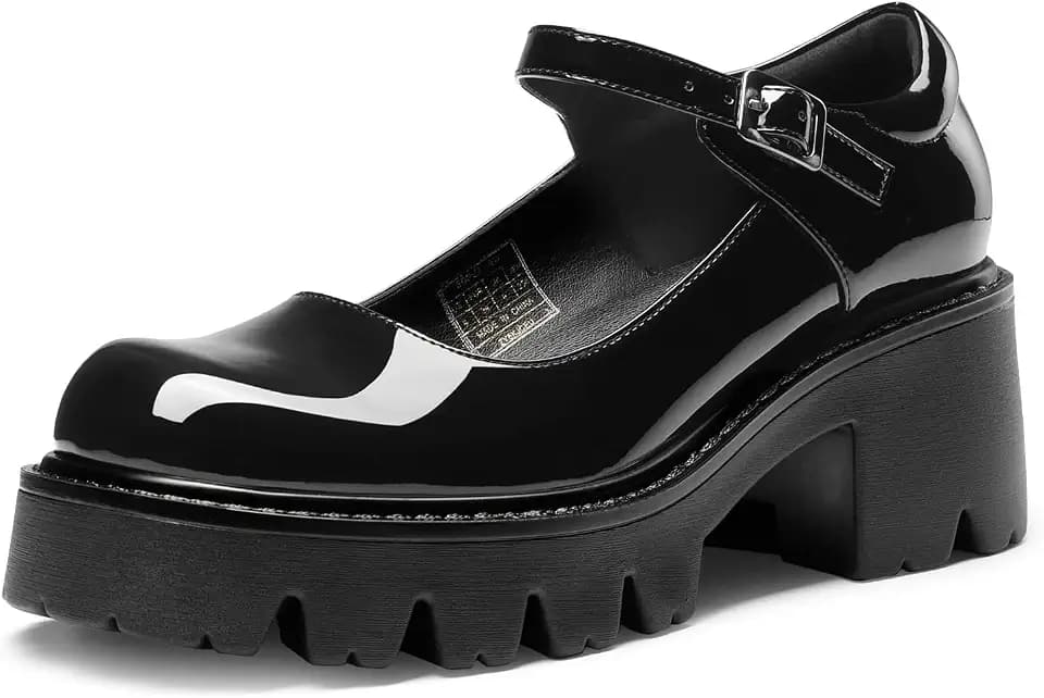 DREAM PAIRS Women's Mary Janes Shoes Platform Pumps
