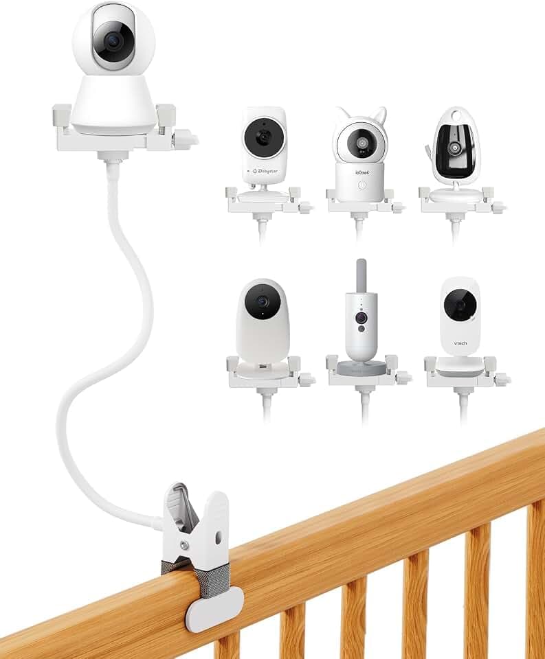 Universal Babyphone Halterung,Halterung für GHB Babyphone,Baby Kamera Halter Kompatibel für Philips Avent/Momcozy/ieGeek BOIFUN/GHB/Hellobaby Kamera,Handyhalter Monitor Holder Zubehör