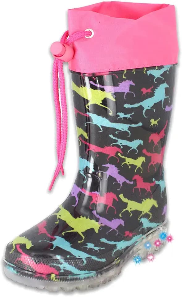 Beck Mädchen Blinking HorsesRain Boot