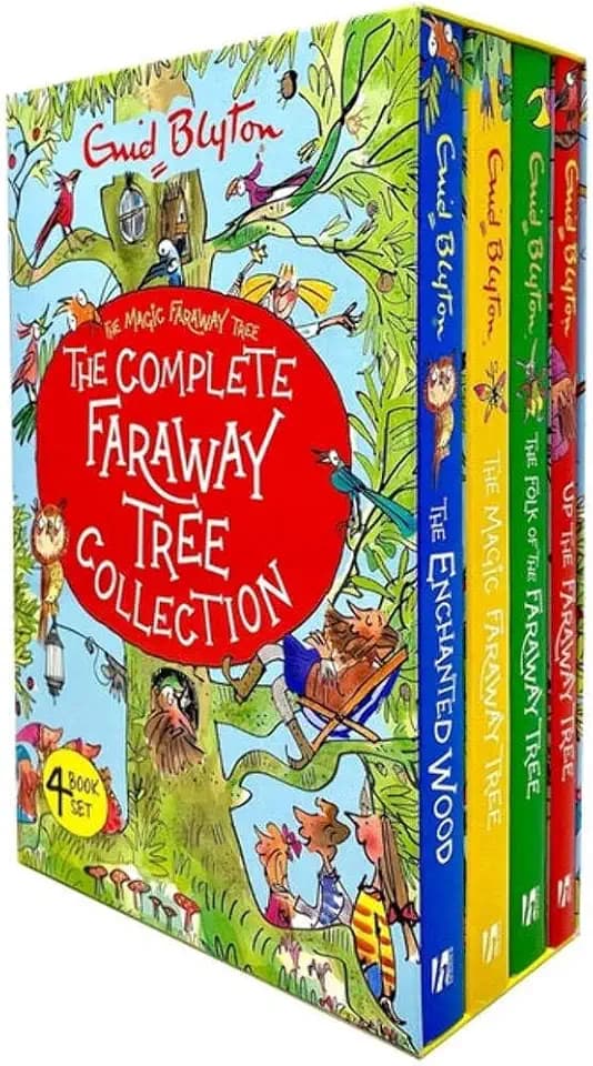 The Complete Magic Faraway Tree Collection 4 Books Box Set by Enid Blyton (Up The Faraway Tree, Folk of the Faraway Tree, Magic Faraway Tree & Enchanted Wood)