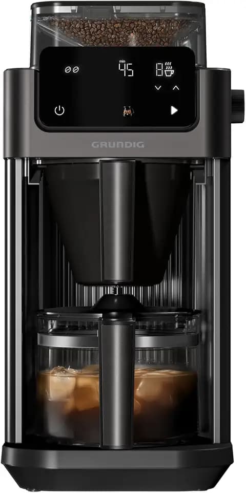 GRUNDIG KM 9518 Filterkaffeemaschine mit Mahlwerk, 10 Tassen