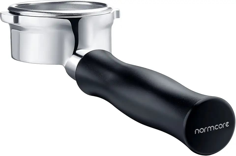 Normcore 58mm Bottomless Portafilter, Bottomless Naked Portafilter Fits Breville Dual Boiler Espresso Machine BES900XL, BES920XL, BES980XL, BES990BSS, 18g Filter Basket Included