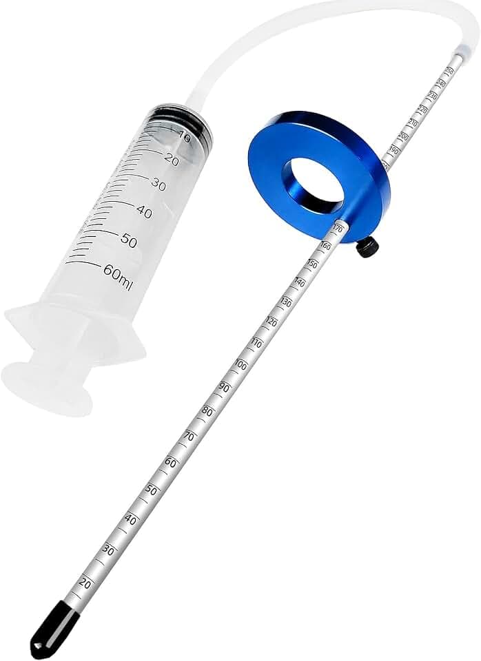 Motorcycle Fork Oil Level Gauge Tool, 300 MM Scale & 60 ML Syringe