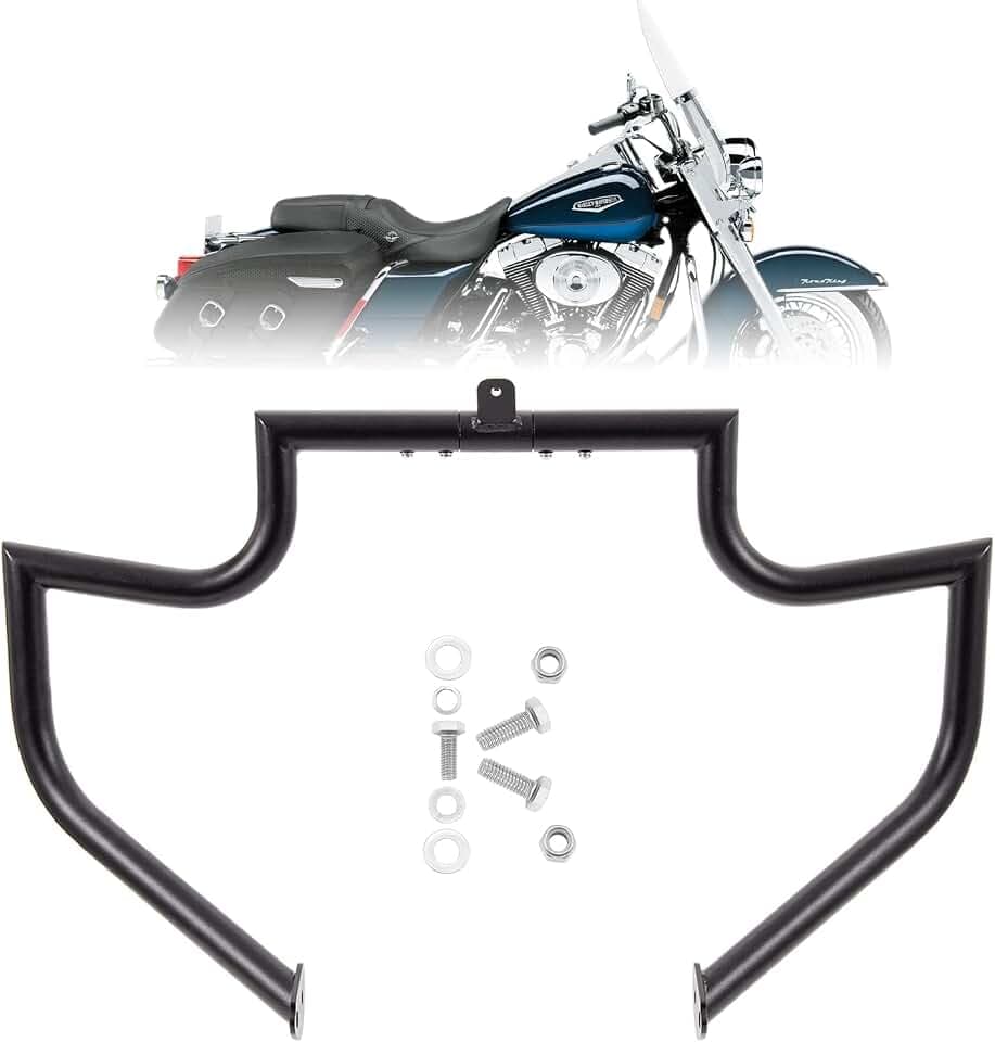 Kinglemc Crash Bar Engine Guard for Harley Davidson Touring(Black-B)
