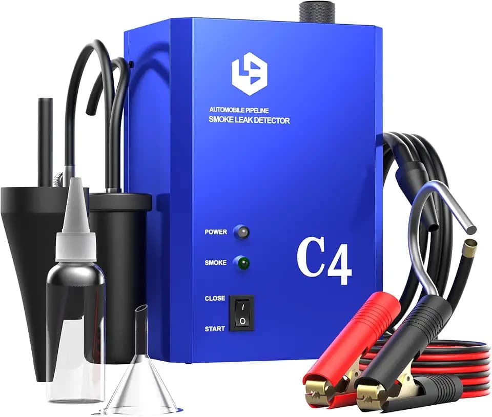 GODIAG 12V KFZ-Rauchprüfgerät mit integrierter Luftpumpe zur Lecksuche Blau