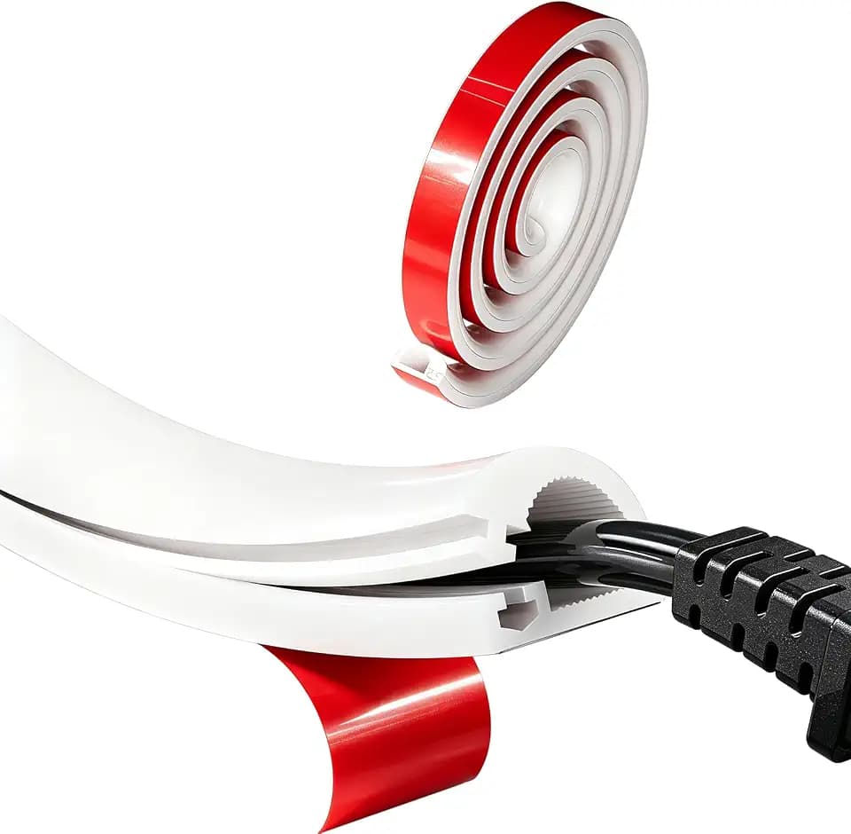 Cord Hider Wall for 1 Cable,MINI Side-Opening Cord Covers for Wire on Wall