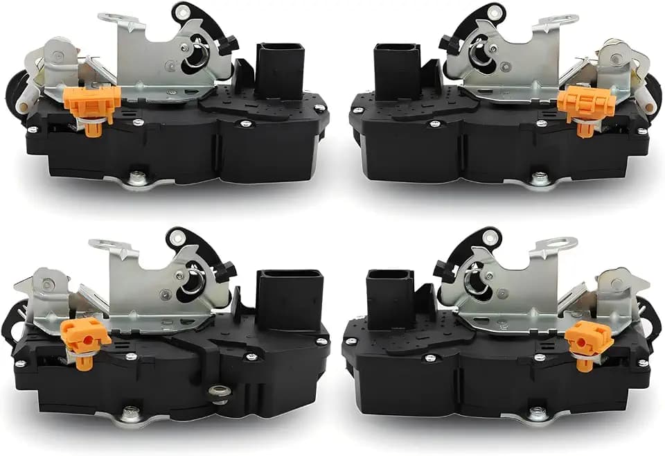 4Pcs Front & Rear Door Lock Actuators Compatible with Sierra 2007