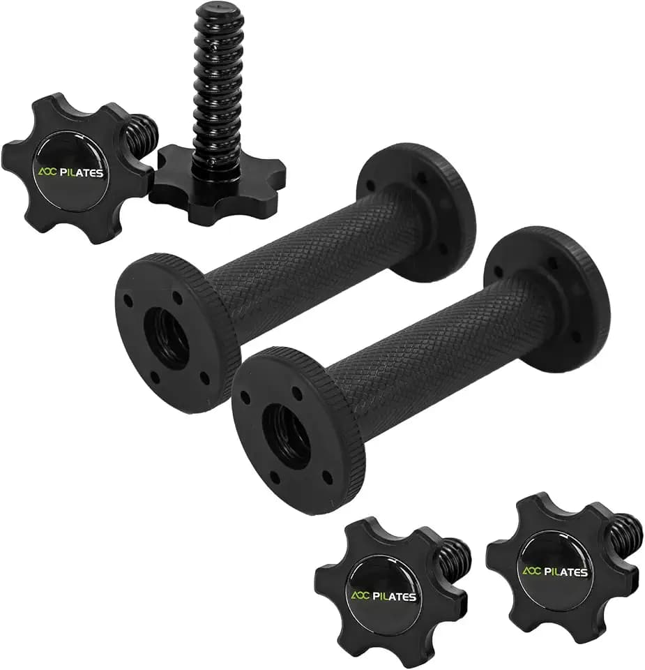 Dumbbell Handles Pair Universal Handle, Adjustable Dumbbell Bar Fit 1" Plates, Standard Weight Plates with 1" Diameter, Portable Balance Quick Adjustable Weight for Workouts Home Gym