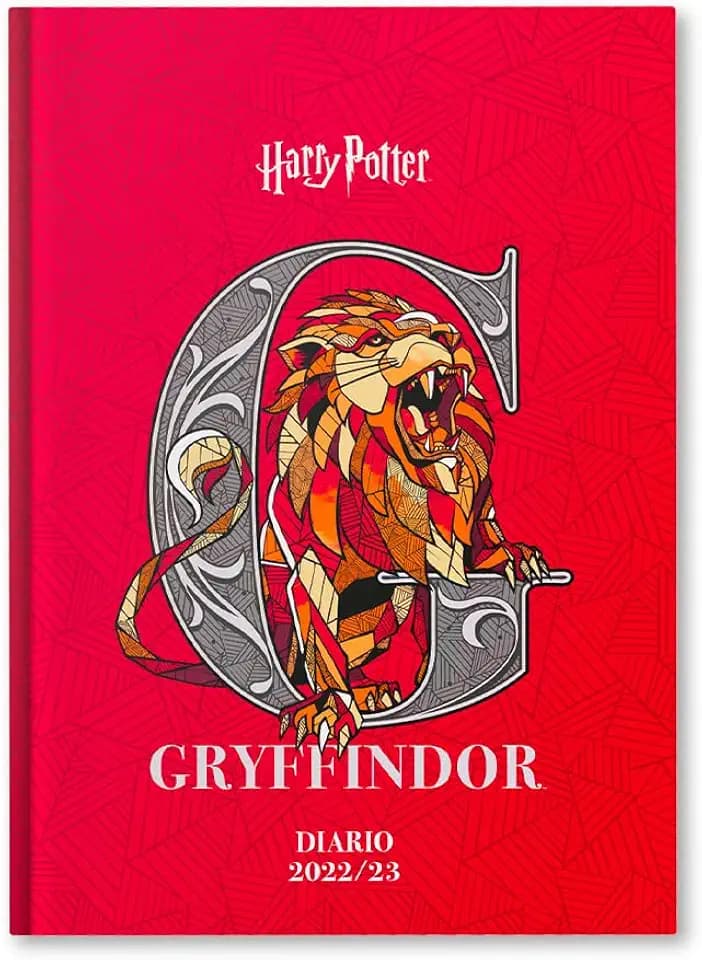 Harry Potter Schulplaner 2022-2023, 10 Monate, Sett 22 - Jun 23, Wizarding World mit Sticker, 320 Pag, gepolsterter Einband, 14,2 x 19,3 cm Wappen Refindor