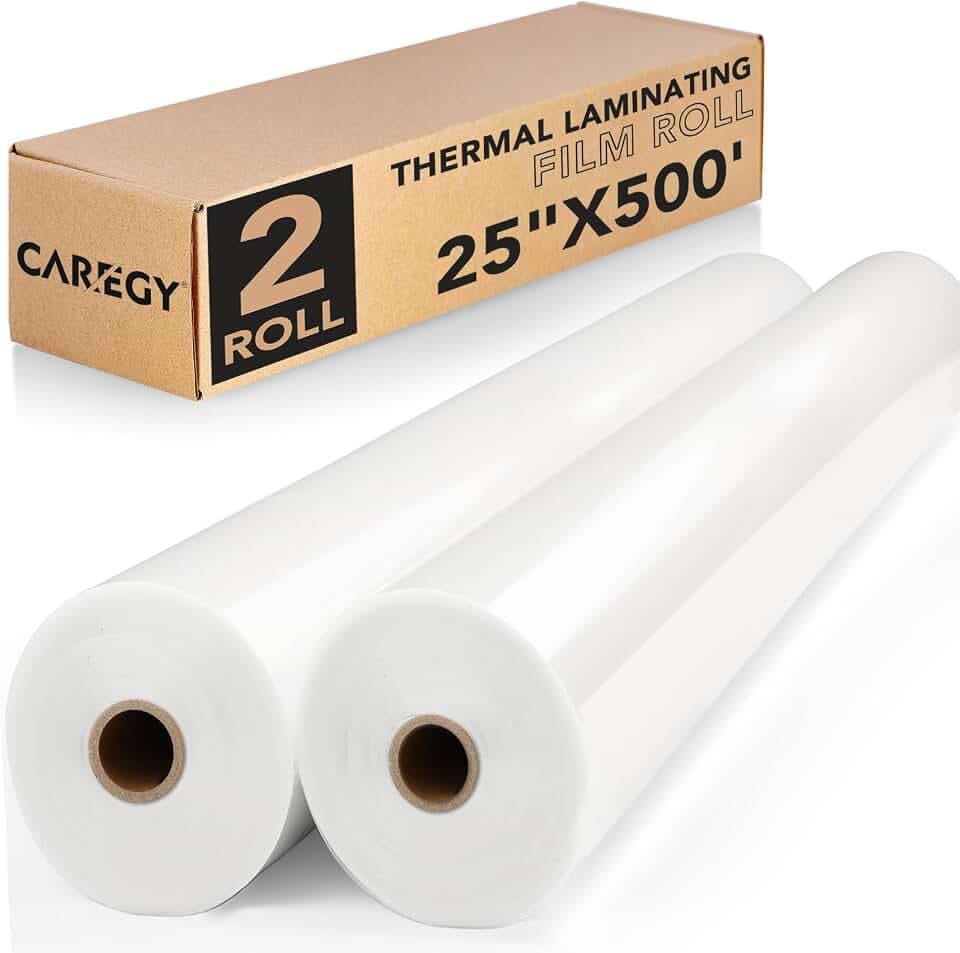CAREGY Thermal Laminating Film Roll 2 Pack 1.5 Mil