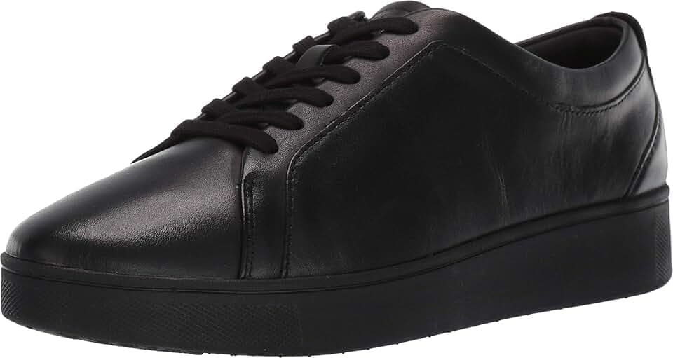 Fitflop Damen Rally Leder Sneaker, Schwarz (All Black), 38 EU