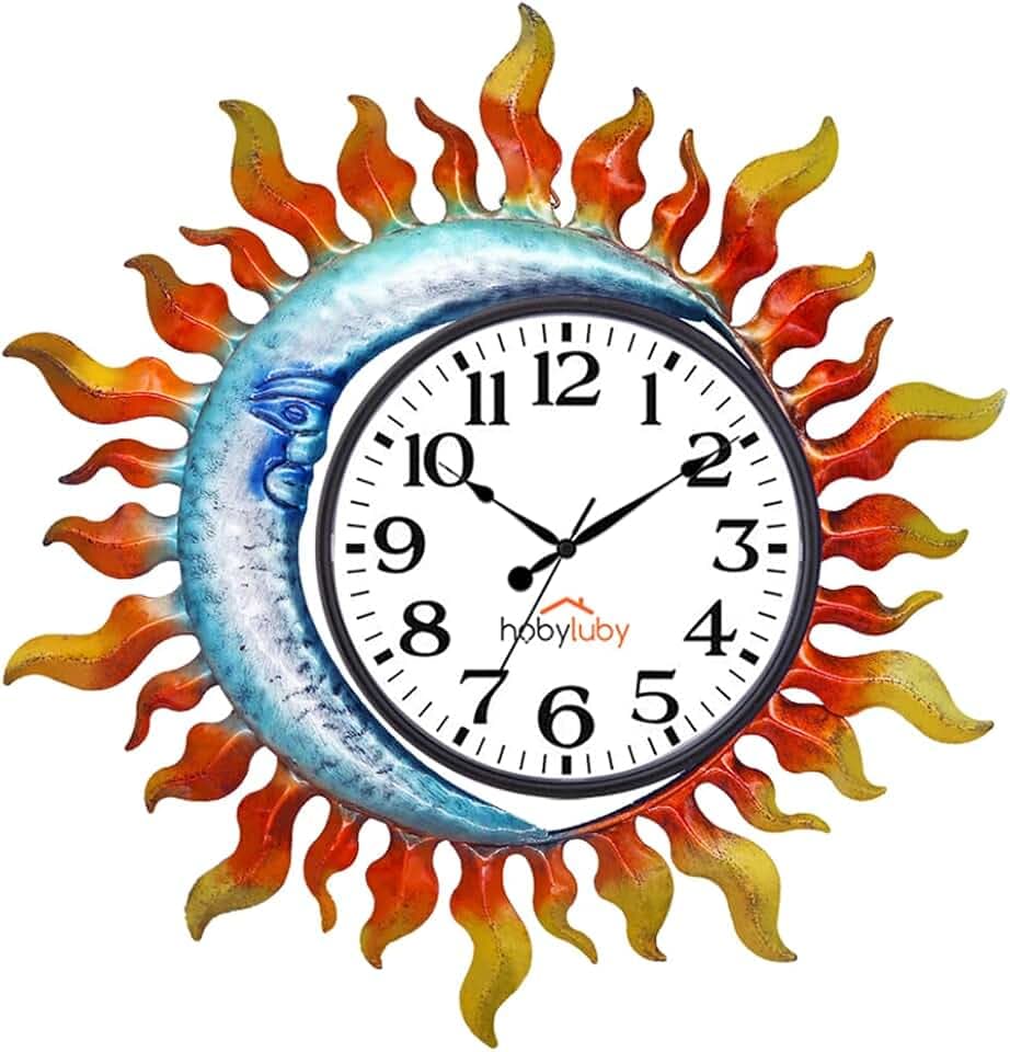 Outdoor Clock for Patio, Living Room, Home Decor
