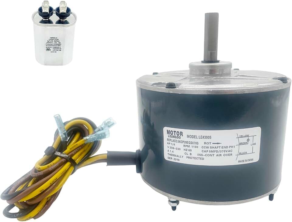 5KCP39EGS070S 1/4HP AC Condenser Fan Motor Replaces Carrier HC39GE237, 236
