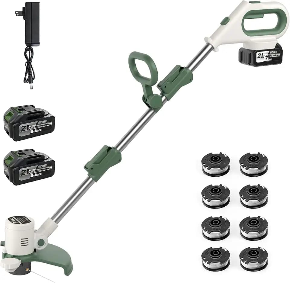 21V Cordless Weed Wacker Eater, 3-in-1 Auto Feed String Trimmer