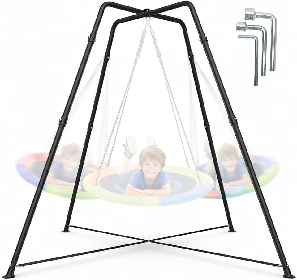 350LBS Heavy Duty Swing Stand | X-Shaped Sensory Swing Stand