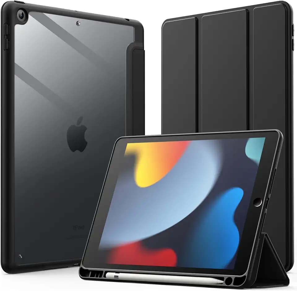 JETech Case for iPad 9th/8th/7th Gen 10.2", Black