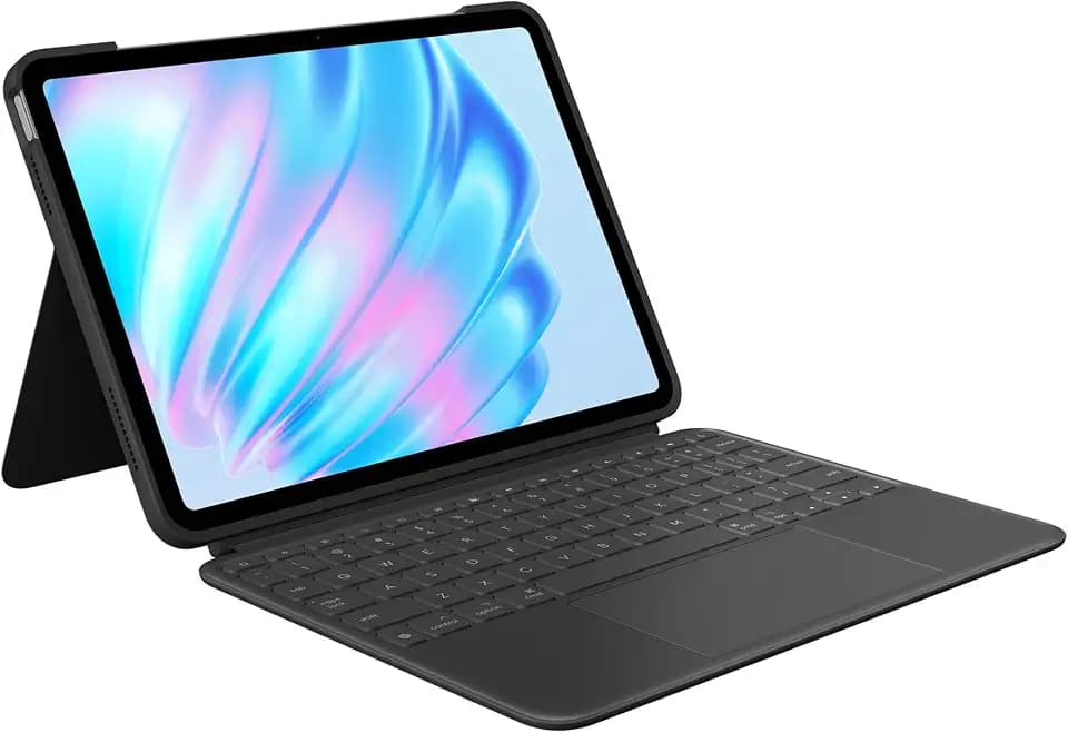 Logitech Combo Touch iPad Air 11 inch Keyboard Case - Midnight Black