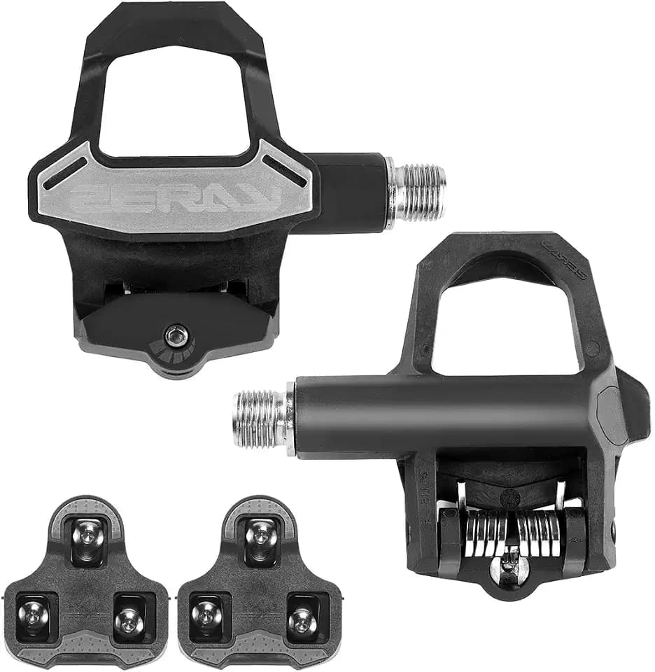 ZERAY Carbon Road Bike Pedals-Lightweight Clipless Bicycle Pedals with Cleats Compatible with Keo&Keo Grip