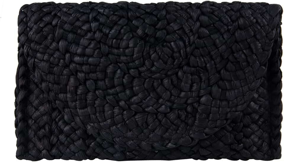 Freie Liebe Straw Clutch Purses for Women Summer Beach Bags Envelope Woven Clutch Handbags