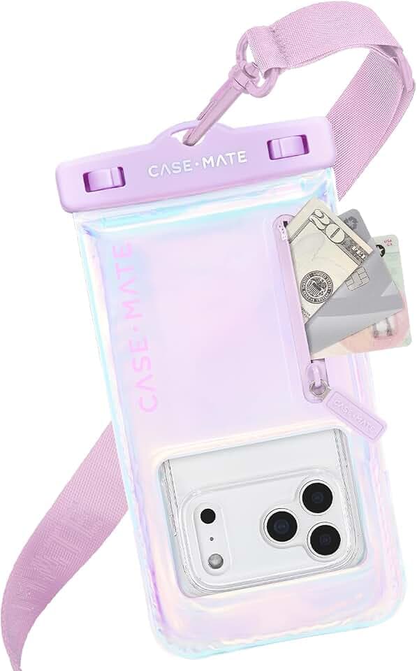 Case-Mate Soap Bubble IP68 Waterproof Large Phone Pouch - Iridescent