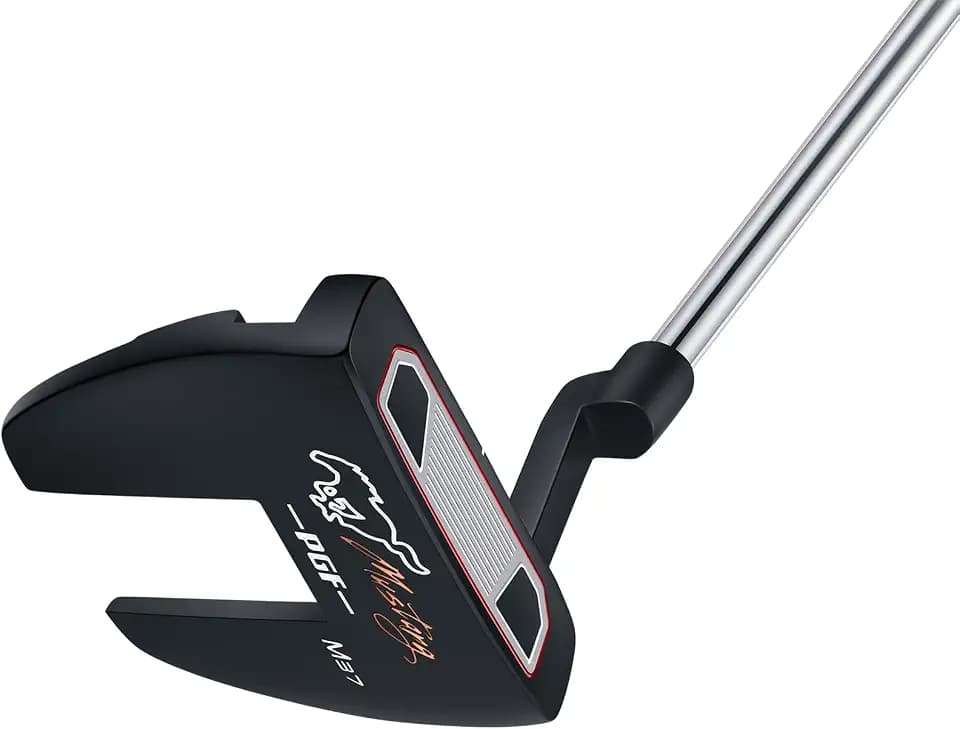 PGF Mustang Forged Blade & Mallet Plumber’s Neck Putter [Black] [Length:33"-34"-35"] Crafted with Precision