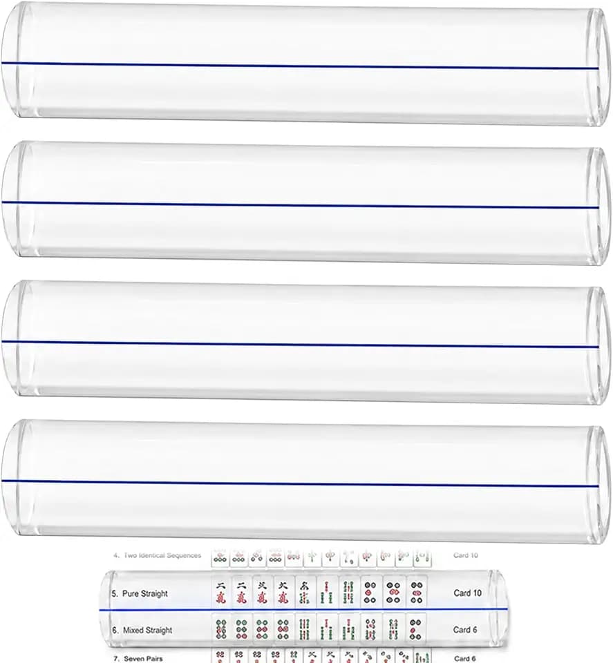 4Pcs Acrylic Mahjong Line Magnifying Finder Reader for Players