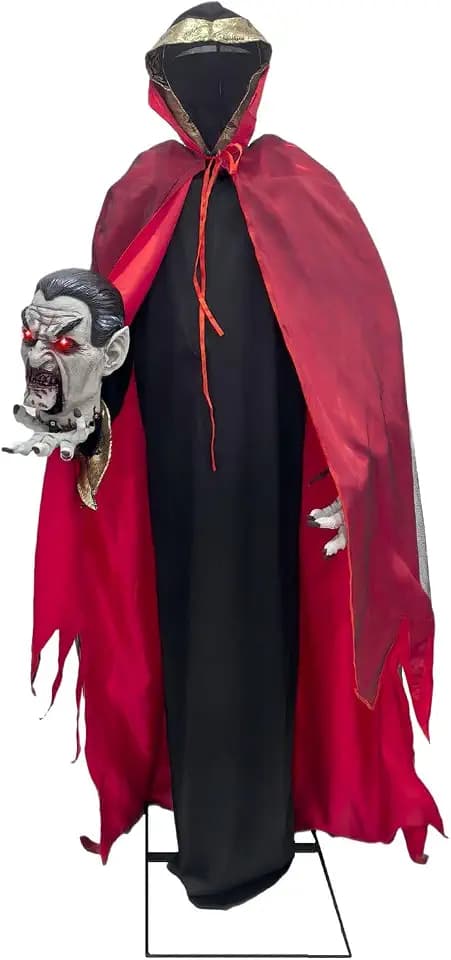 Haunted Hill Farm 5.9-Ft. Decapitated Vampire Holding Head Animatronic